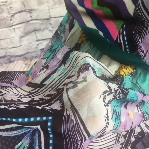 Colorful Sheer Dress Or Top - Picture 5 of 8